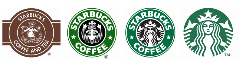 Starbucks' logo evolution is often cited in articles regarding the minimalism trend.